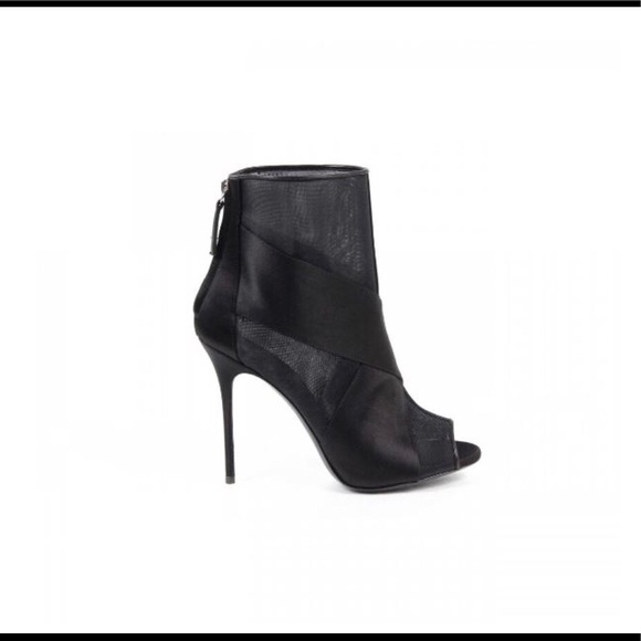 Giuseppe Zanotti Shoes - New Giuseppe Zanotti Women Black Open-toe Booties